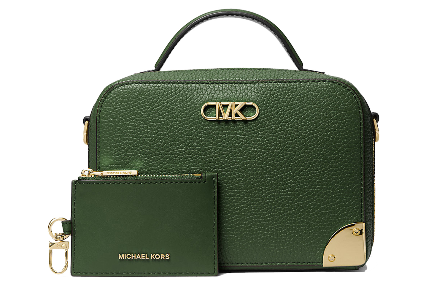 Сумка через плечо из личиевой зернистой кожи небольшого размера для женщин, темно-зеленая MICHAEL KORS
Сумка через плечо из личиевой зернистой кожи небольшого размера для женщин, темно-зеленая MICHAEL KORS