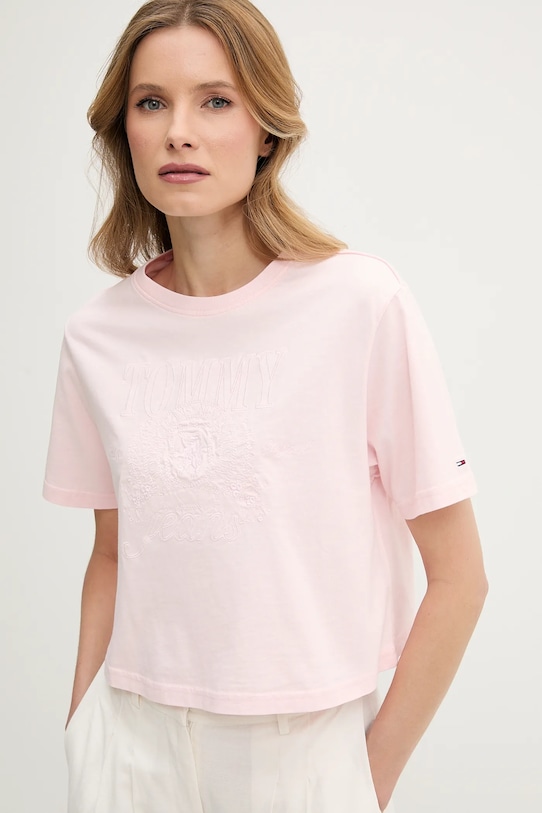 Хлопковая футболка Tommy Jeans, розовый
Хлопковая футболка Tommy Jeans, розовый