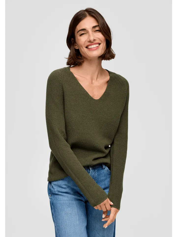 Пуловер sOliver Strick langarm, оливковый
Пуловер sOliver Strick langarm, оливковый