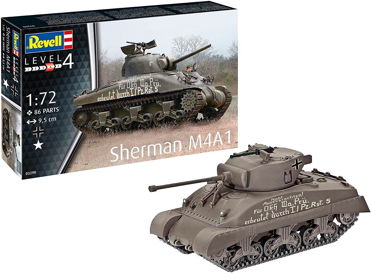 Revell, Шерман М4А1, Модельный комплект, 12+
Revell, Шерман М4А1, Модельный комплект, 12+