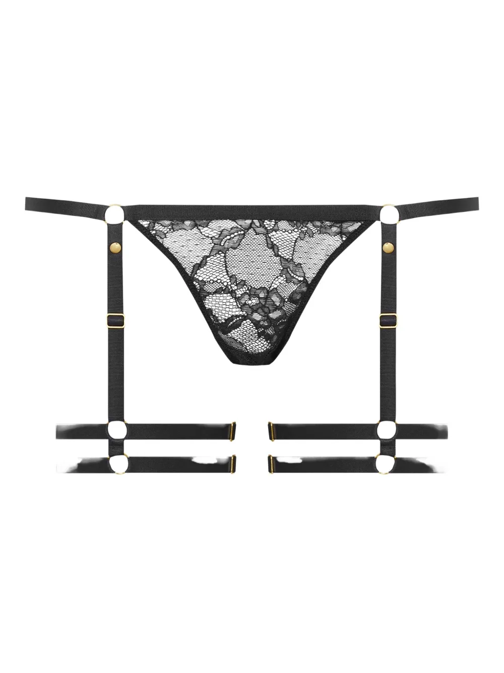 Кружевные стринги с пажами Maison Close, черный
Кружевные стринги с пажами Maison Close, черный