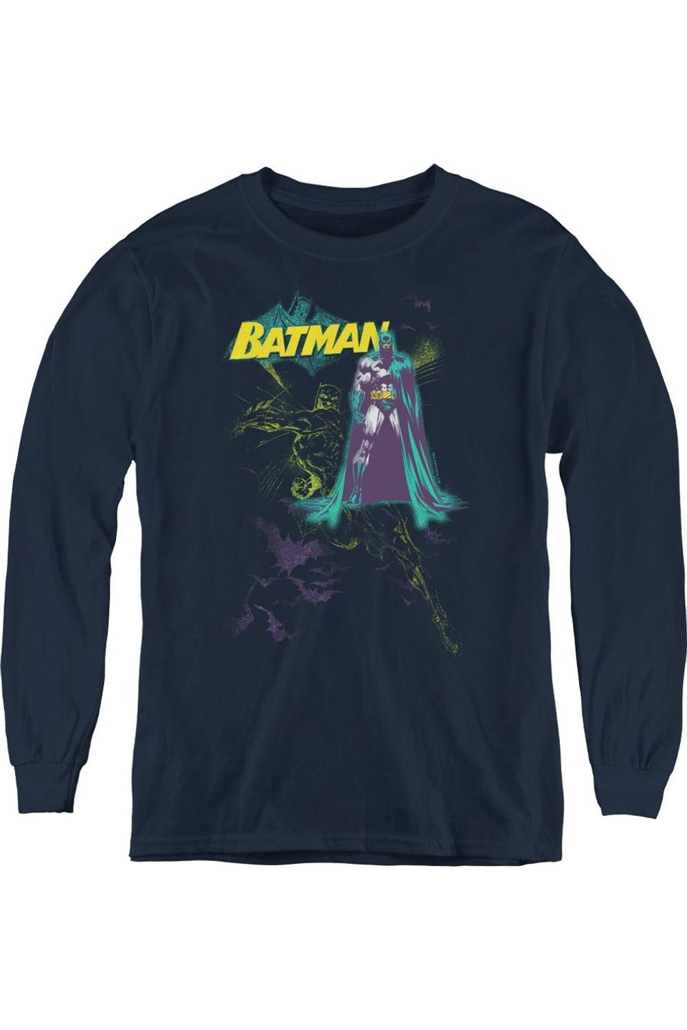 Футболка с длинным рукавом Batman Bat Spray для детей Gildan, темно-синий
Футболка с длинным рукавом Batman Bat Spray для детей Gildan, темно-синий