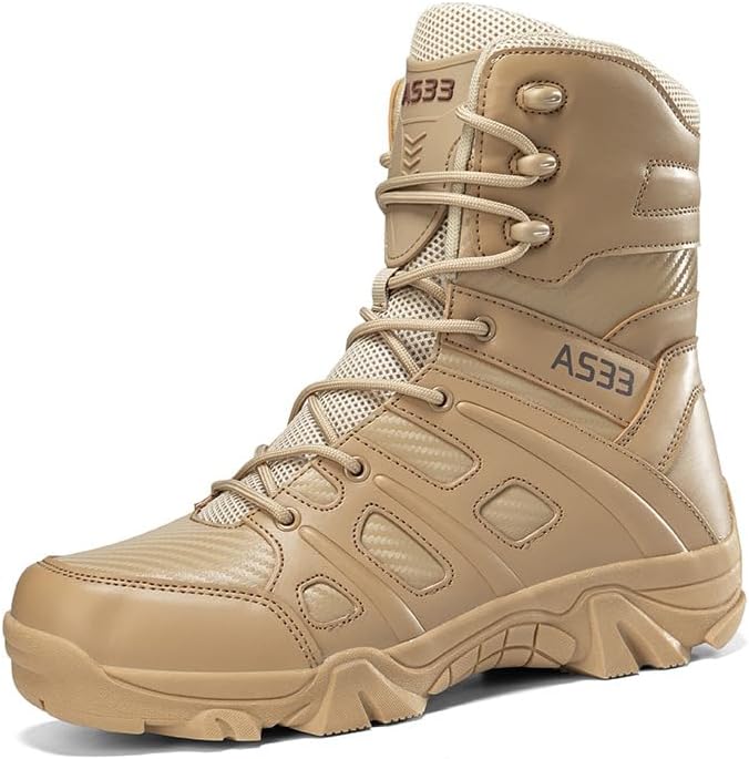 Мужские тактические боевые ботинки Hhhchpm, Ботинки на шнуровке для походов, охоты, тренировок и повседневной носки, Sand Color
Мужские тактические боевые ботинки Hhhchpm, Ботинки на шнуровке для походов, охоты, тренировок и повседневной носки, Sand Color