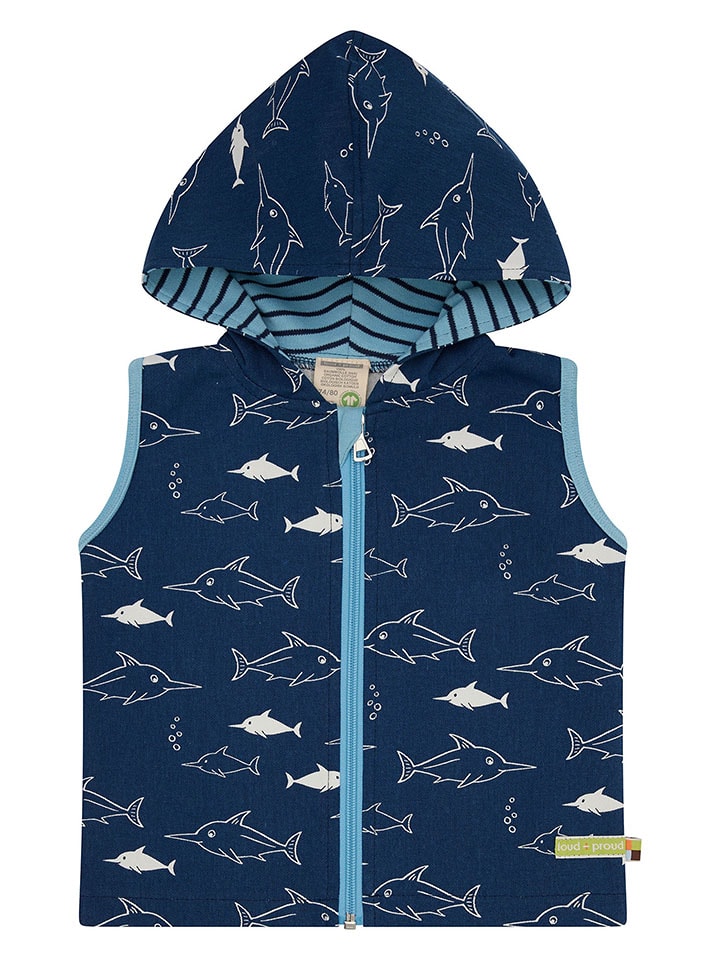 Loud + proud Спортивная жилетка темно-синего/белого/светло-синего цвета
Loud + proud Спортивная жилетка темно-синего/белого/светло-синего цвета