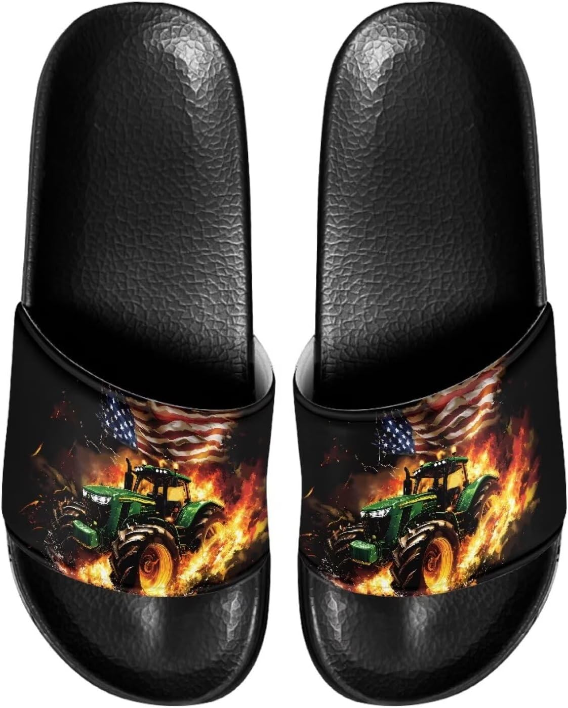 Сланцы Gogavesne для мужчин, мягкие и удобные, с нескользящей подошвой, открытый носок, быстросохнущие, для душа, плавания, пляжа и прогулок, Tractor Flag
Сланцы Gogavesne для мужчин, мягкие и удобные, с нескользящей подошвой, открытый носок, быстросохнущие, для душа, плавания, пляжа и прогулок, Tractor Flag