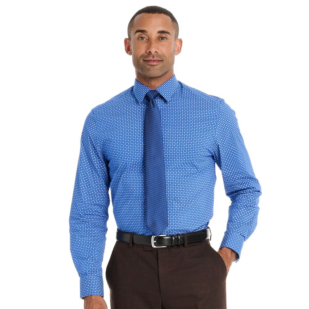 Мужской комплект классической рубашки и галстука в современный горошек Nick Graham Mosaic Dot, цвет Blue Domino Square
Мужской комплект классической рубашки и галстука в современный горошек Nick Graham Mosaic Dot, цвет Blue Domino Square