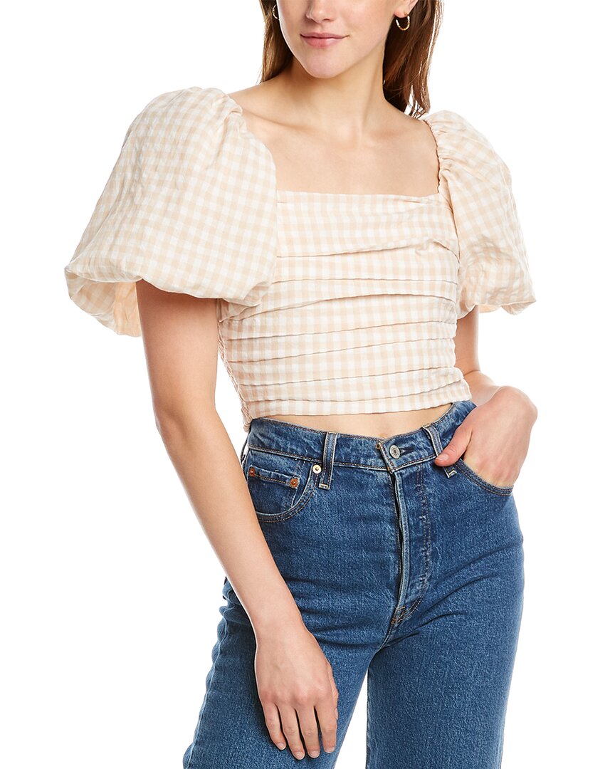 DNT Топ со сборками, коричневый
DNT Топ со сборками, коричневый