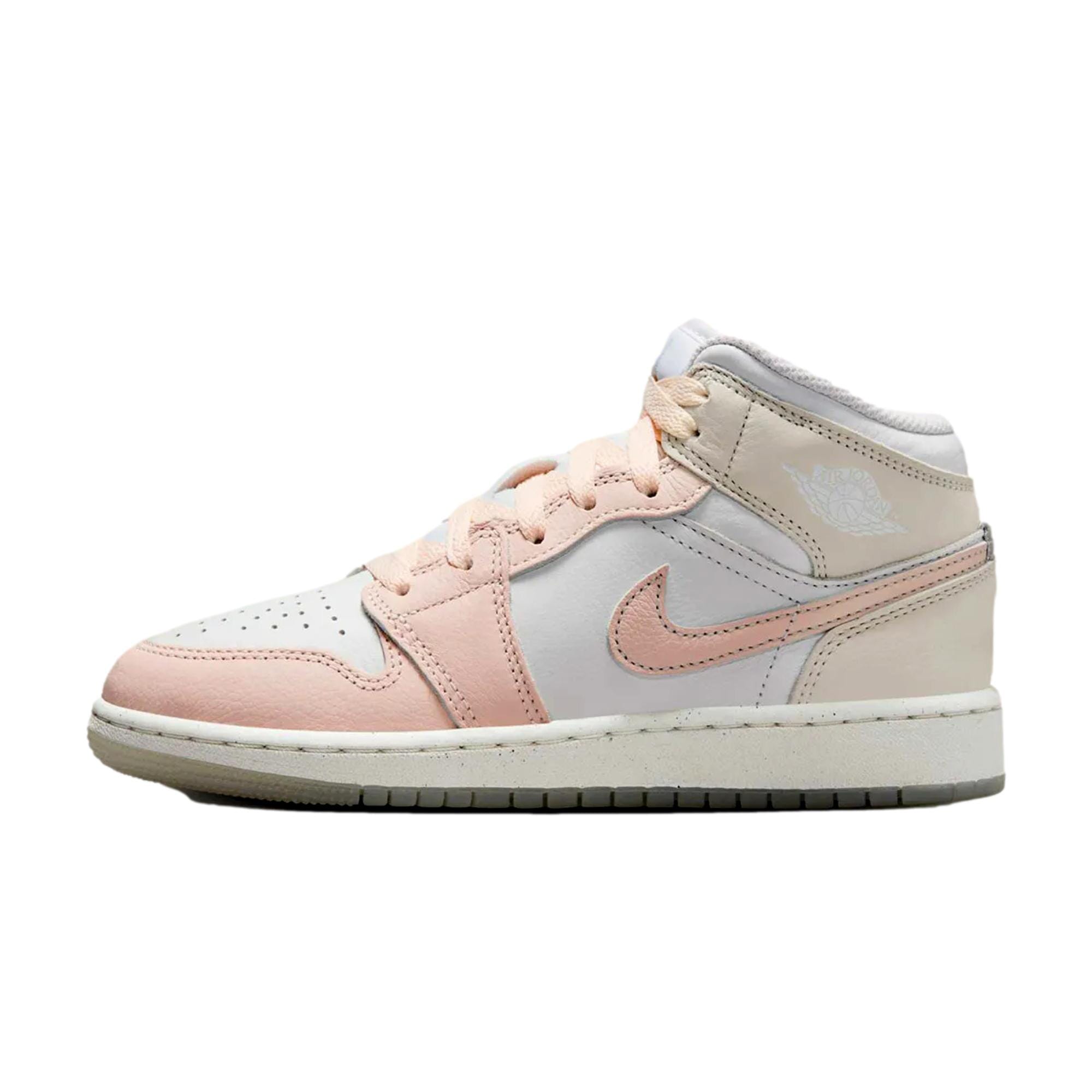 Nike Air Jordan 1 Mid SE Sail / Guava Ice - Sea Glass HJ5940-100 Кроссовки для младших школьников, белый 
Nike Air Jordan 1 Mid SE Sail / Guava Ice - Sea Glass HJ5940-100 Кроссовки для младших школьников, белый
