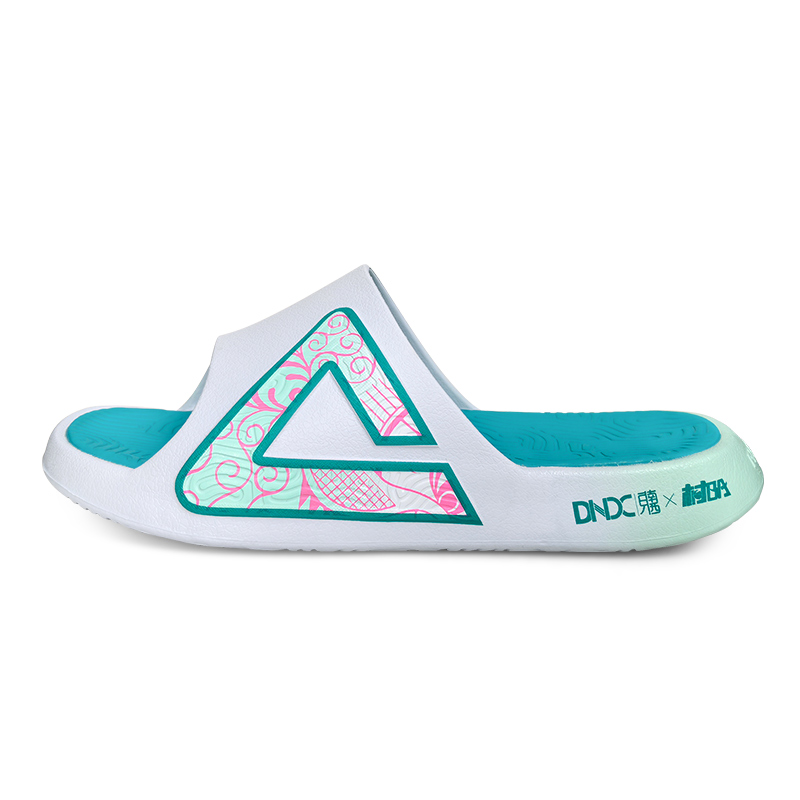 PEAK Тапочки-слайды мужские белые сине-зеленые
PEAK Тапочки-слайды мужские белые сине-зеленые