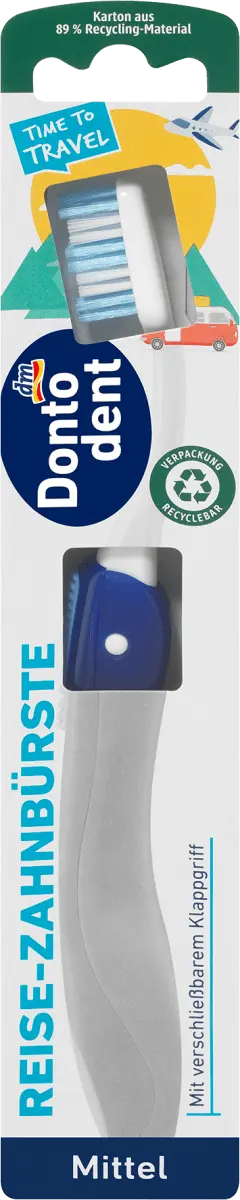 Зубная щетка дорожная средняя 1шт. Dontodent
Зубная щетка дорожная средняя 1шт. Dontodent
