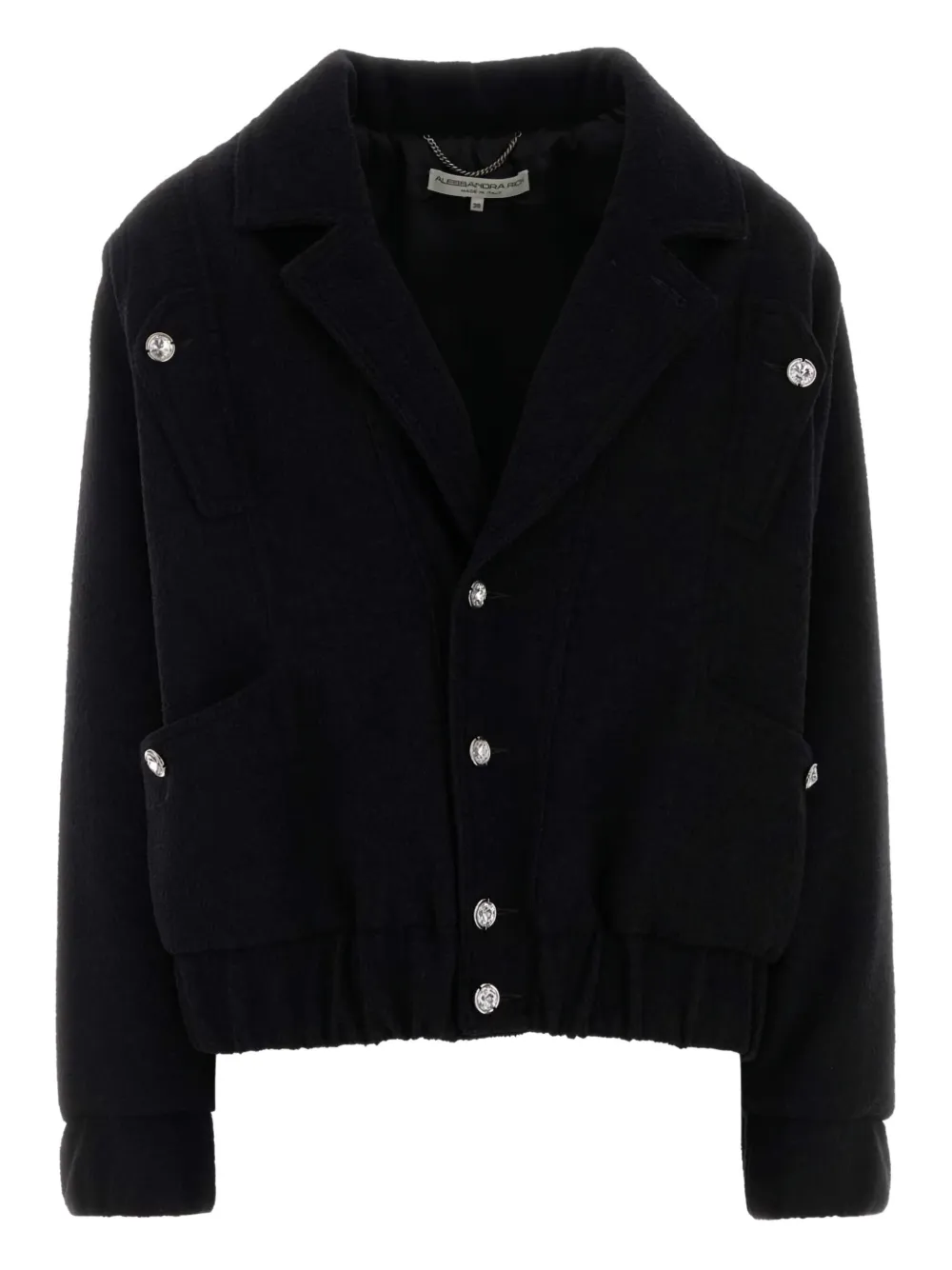 Бомбер с длинными рукавами Alessandra Rich, черный
Бомбер с длинными рукавами Alessandra Rich, черный