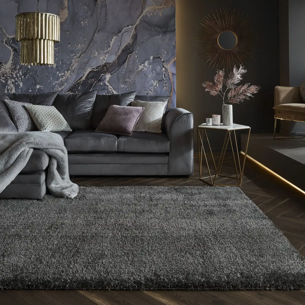 FLAIR RUGS Ковер с высоким ворсом "Бархат", прямоугольный 120х170 см, цвет Graphit
FLAIR RUGS Ковер с высоким ворсом "Бархат", прямоугольный 120х170 см, цвет Graphit
