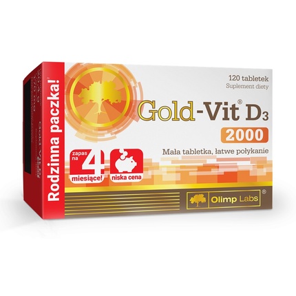 Gold-Vit D3 2000 Пищевая добавка 120 таблеток Olimp Labs
Gold-Vit D3 2000 Пищевая добавка 120 таблеток Olimp Labs