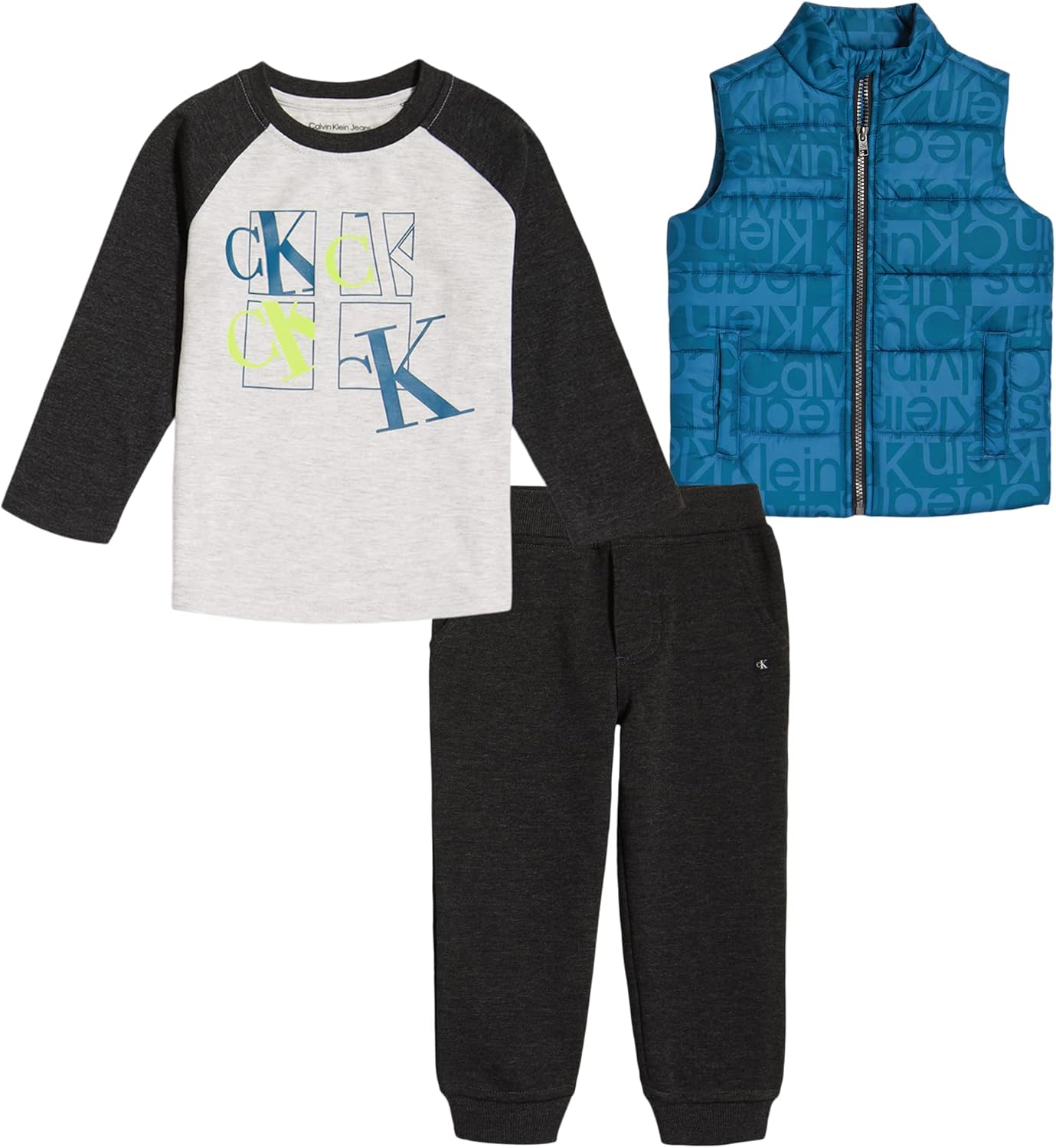 Комплект из 3-х жилетов Calvin Klein для мальчиков, Moroccan Blue/Heather
Комплект из 3-х жилетов Calvin Klein для мальчиков, Moroccan Blue/Heather