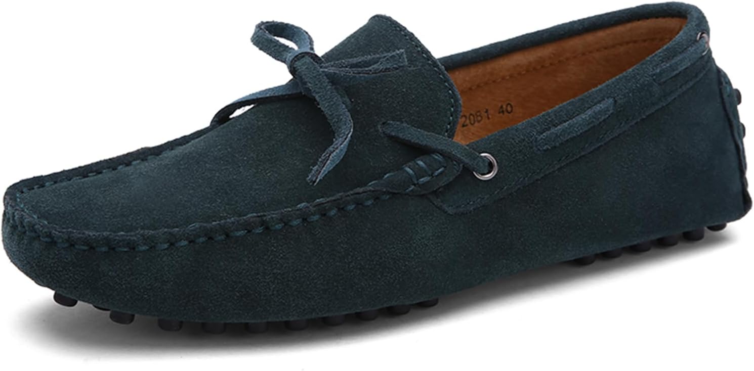 Мужские модные туфли-лоферы из замши ручной работы, повседневные, мягкие и удобные и ходьбы, больших размеров Abborora, темно-зеленый
Мужские модные туфли-лоферы из замши ручной работы, повседневные, мягкие и удобные и ходьбы, больших размеров Abborora, темно-зеленый