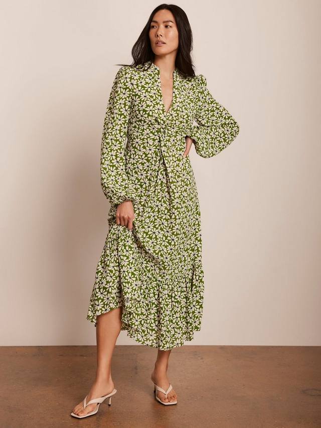 Платье миди с цветочным принтом Mint Velvet, зеленый
Платье миди с цветочным принтом Mint Velvet, зеленый