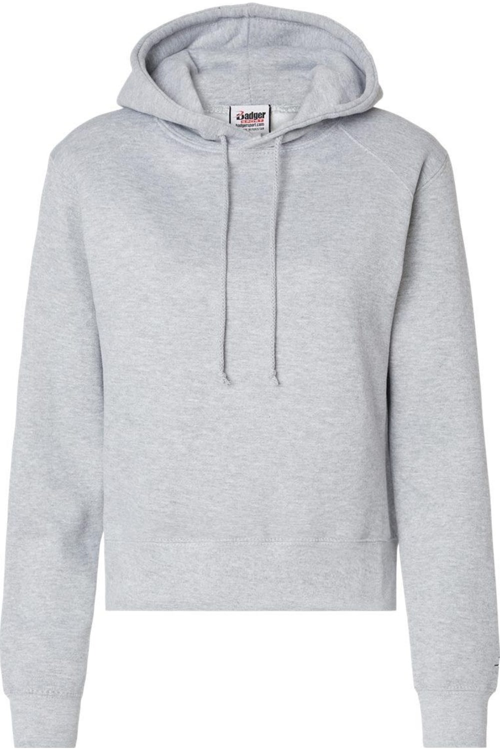 Женская укороченная толстовка с капюшоном Badger, цвет oxford 
Женская укороченная толстовка с капюшоном Badger, цвет oxford