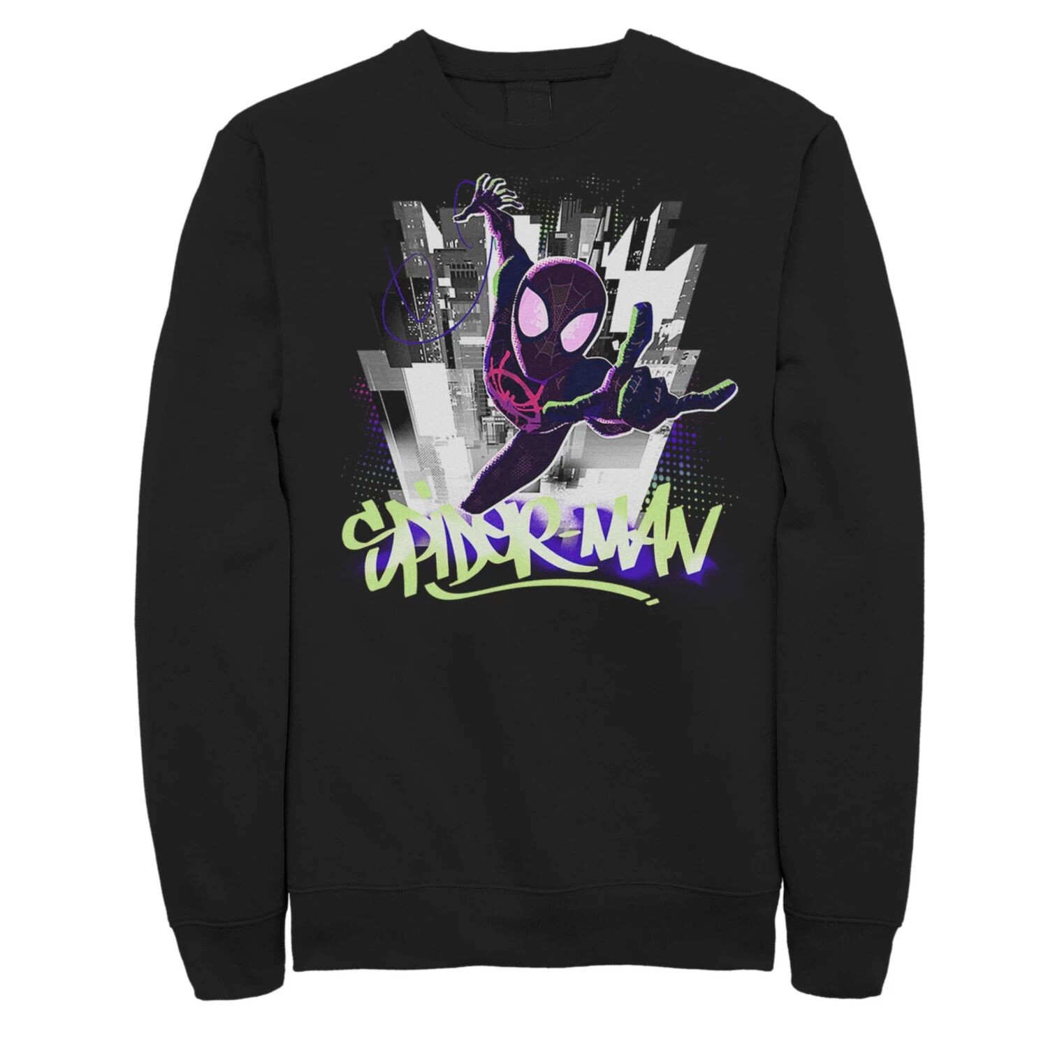 Мужской флисовый пуловер с рисунком Marvel Spider-Man Spiderverse Graffiti City
Мужской флисовый пуловер с рисунком Marvel Spider-Man Spiderverse Graffiti City