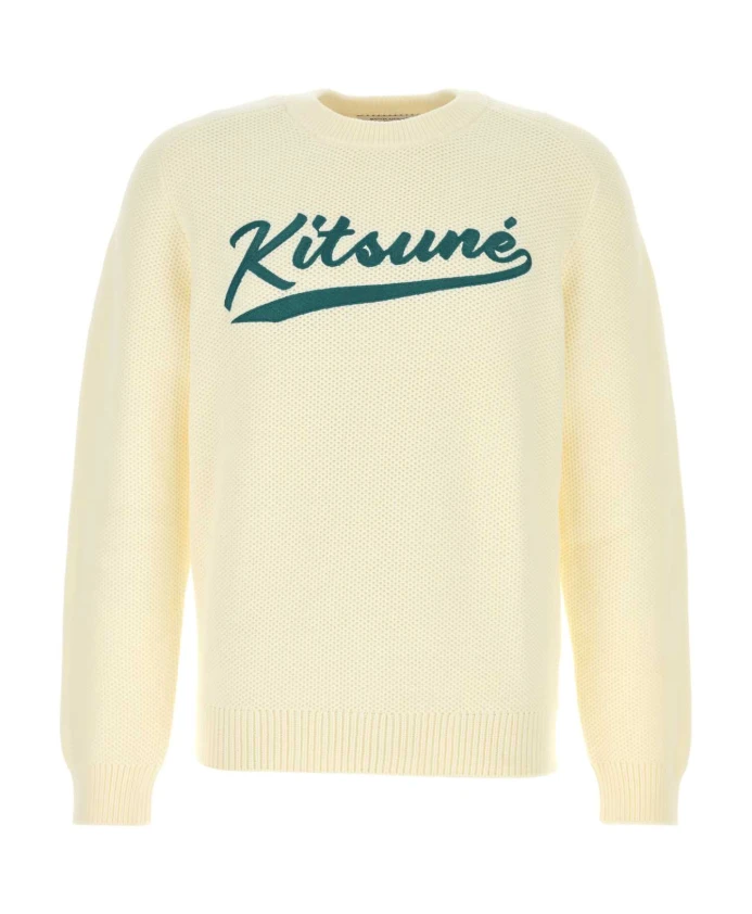 Свитер из хлопковой смеси цвета слоновой кости Maison Kitsunã, бежевый
Свитер из хлопковой смеси цвета слоновой кости Maison Kitsunã, бежевый