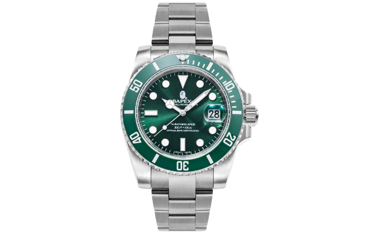 A BATHING APE Часы Bape Type 1 Bapex Watch Silver/Green, Green Dial
A BATHING APE Часы Bape Type 1 Bapex Watch Silver/Green, Green Dial
