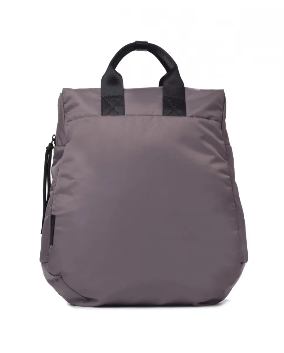 Женский большой пухлый рюкзак серого цвета Kcb, серый 
Женский большой пухлый рюкзак серого цвета Kcb, серый