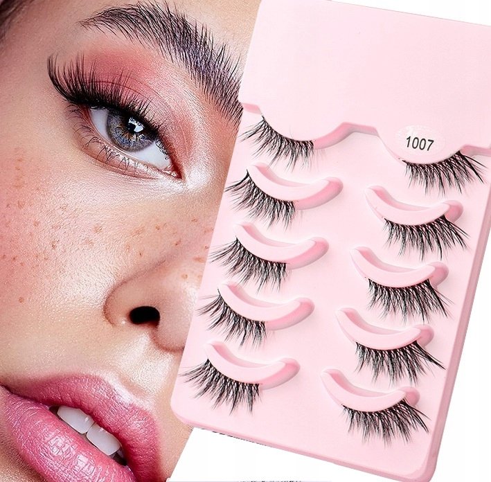 Набор полосок накладных ресниц из 5 пар половинок 1007 Puderek
Набор полосок накладных ресниц из 5 пар половинок 1007 Puderek