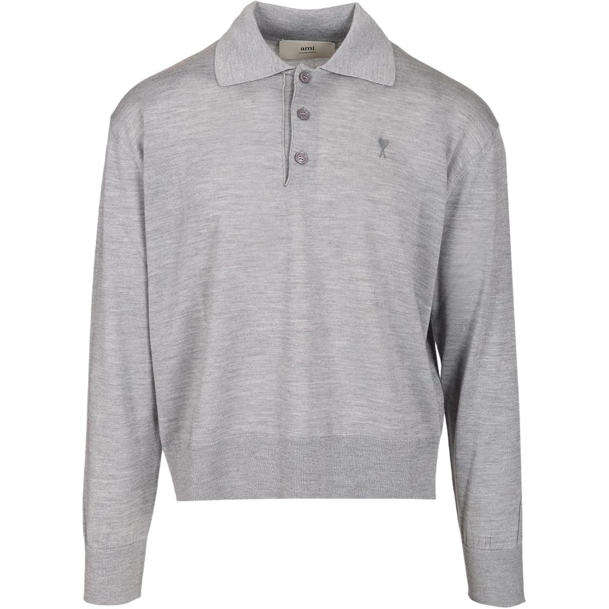 Вышитая шерстяная поло Ami Paris Ami De Coeur AMIPARIS, серый
Вышитая шерстяная поло Ami Paris Ami De Coeur AMIPARIS, серый