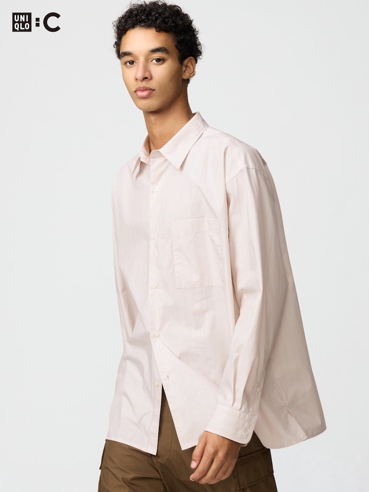 Широкая рубашка оверсайз Uniqlo, розовый
Широкая рубашка оверсайз Uniqlo, розовый