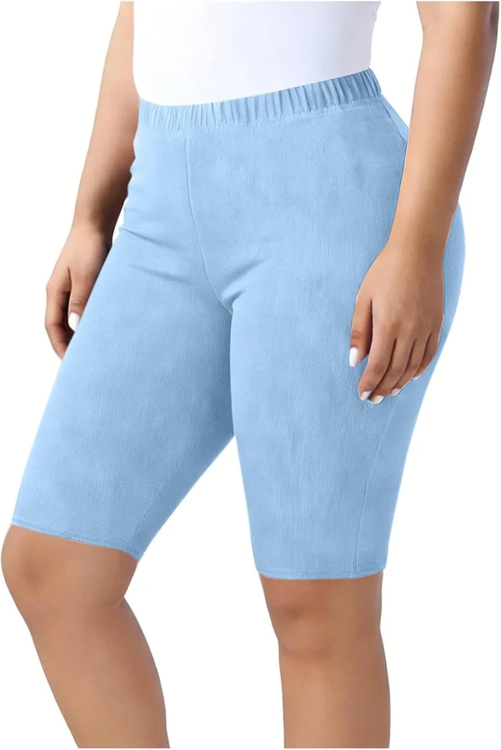 Женские капри plus size с эластичной талией и эффектом контроля живота
Женские капри plus size с эластичной талией и эффектом контроля живота