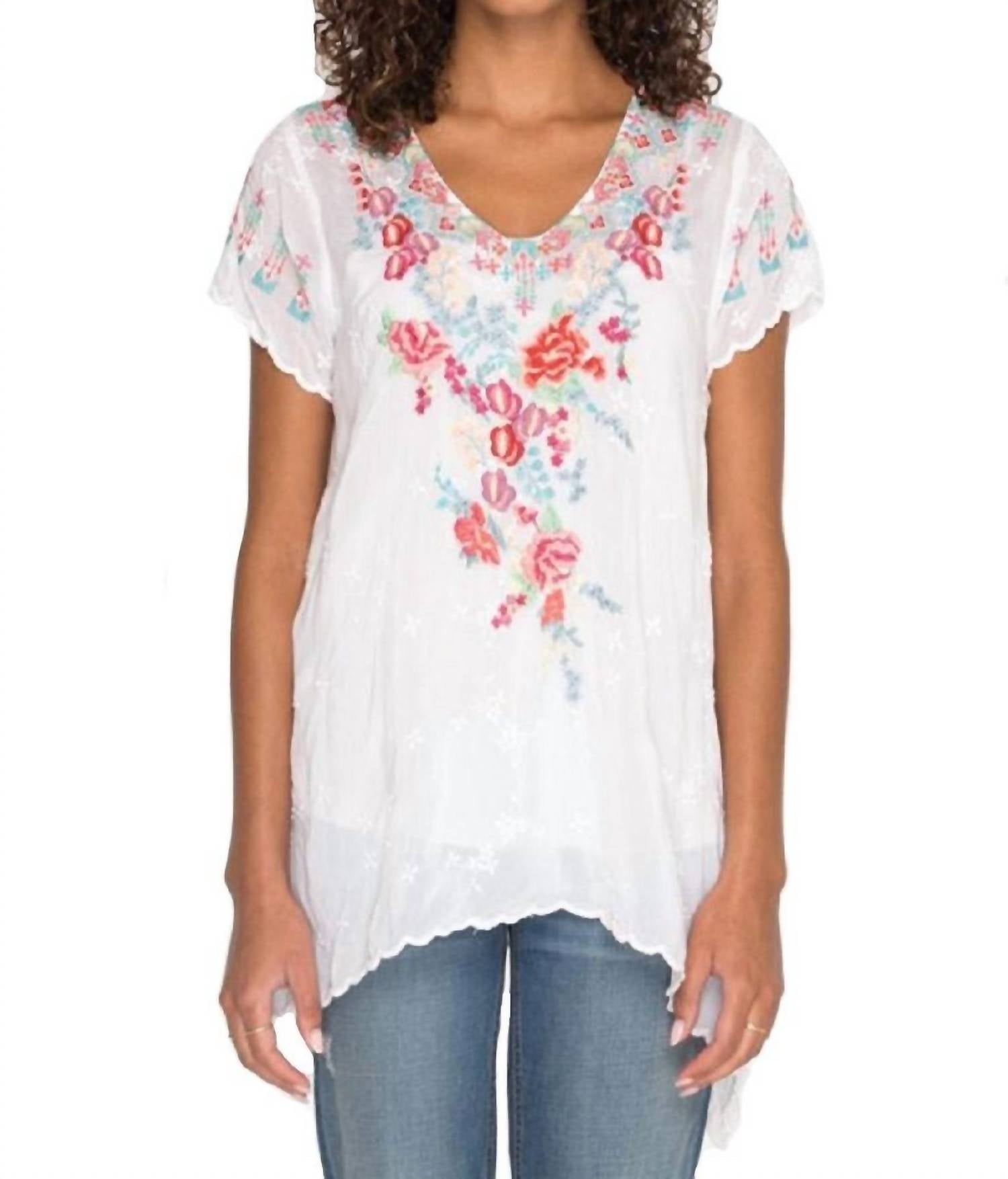 Туника Хинга белого цвета Johnny Was
Туника Хинга белого цвета Johnny Was