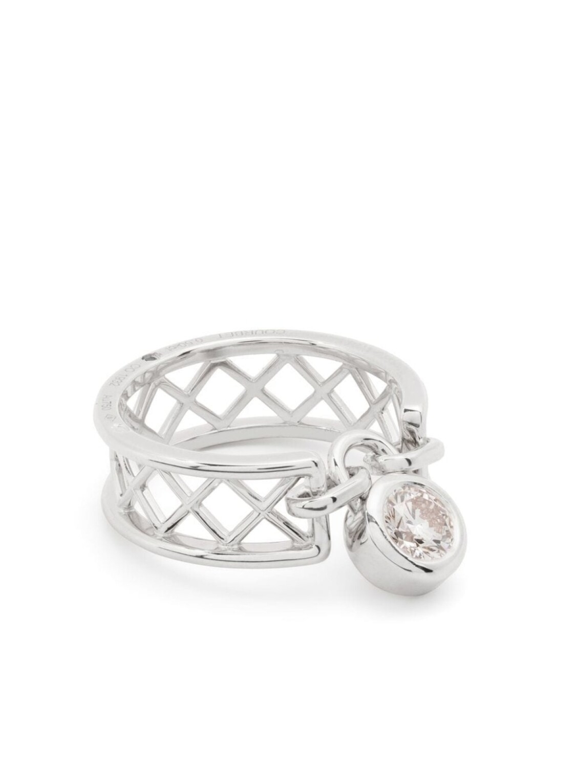 Кольцо из переработанного белого золота с бриллиантом Courbet, серебряный
Кольцо из переработанного белого золота с бриллиантом Courbet, серебряный