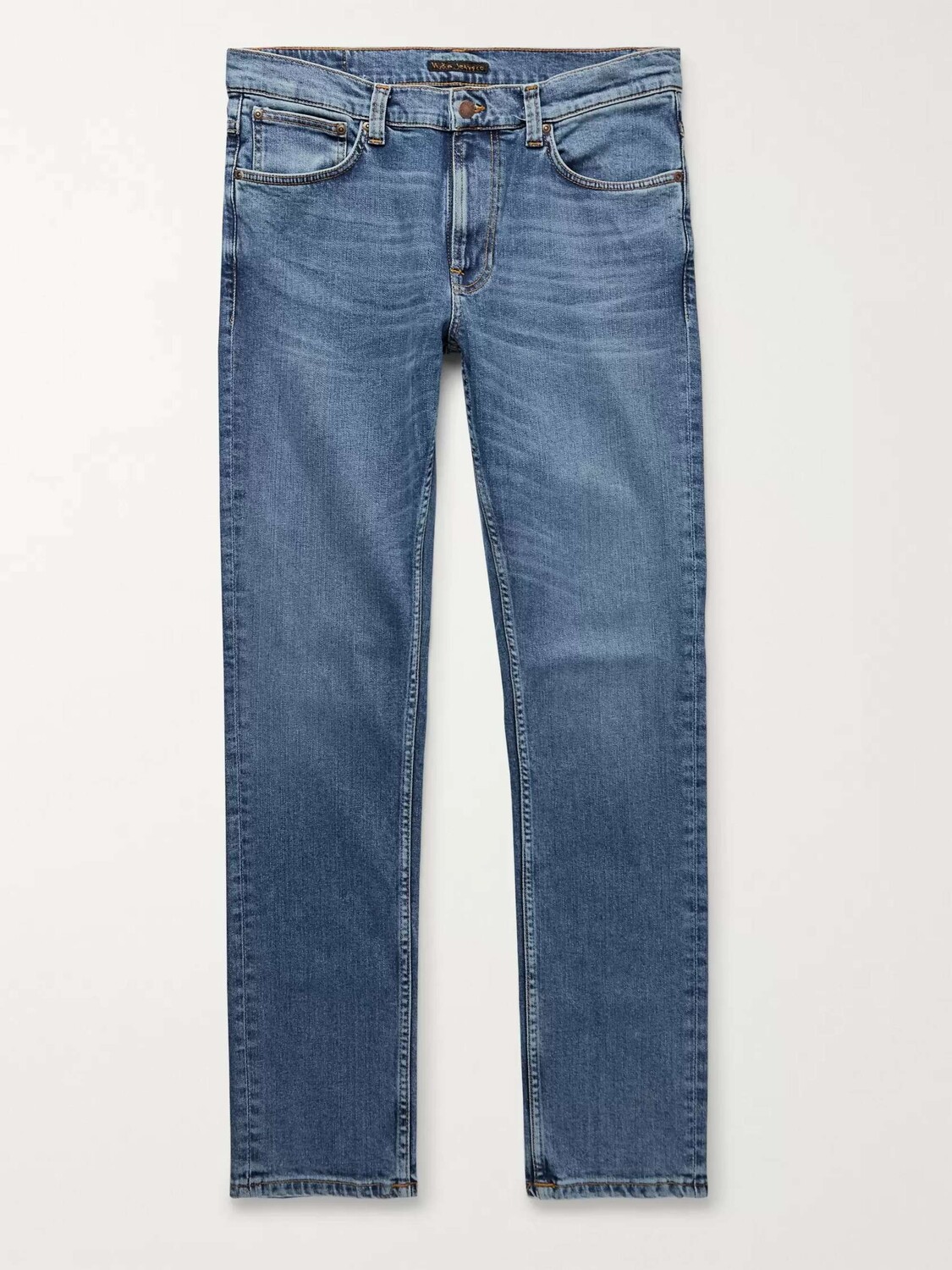 Зауженные зауженные джинсы Lean Dean из органического эластичного денима NUDIE JEANS, средний деним
Зауженные зауженные джинсы Lean Dean из органического эластичного денима NUDIE JEANS, средний деним