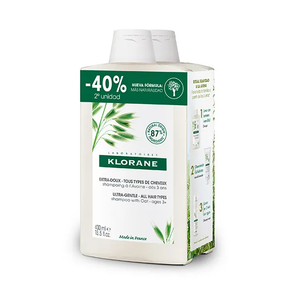 Овсяный шампунь Ultra Gentle Klorane, 2 UD
Овсяный шампунь Ultra Gentle Klorane, 2 UD