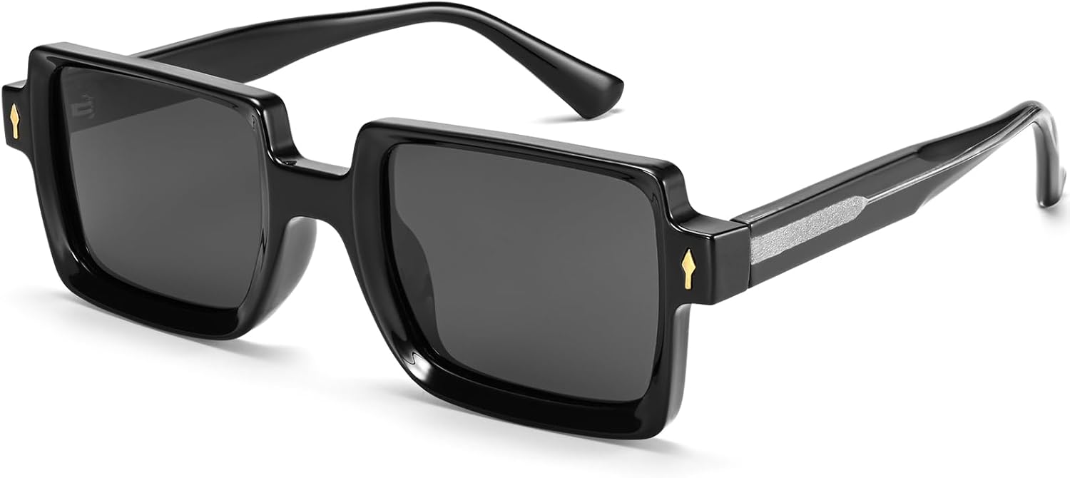 Солнцезащитные очки Dollger Retro Square Polarized для женщин и мужчин, винтажные, в толстой прямоугольной оправе, 70-80-е годы, модные солнцезащитные очки DG528-2025, Black
Солнцезащитные очки Dollger Retro Square Polarized для женщин и мужчин, винтажные, в толстой прямоугольной оправе, 70-80-е годы, модные солнцезащитные очки DG528-2025, Black
