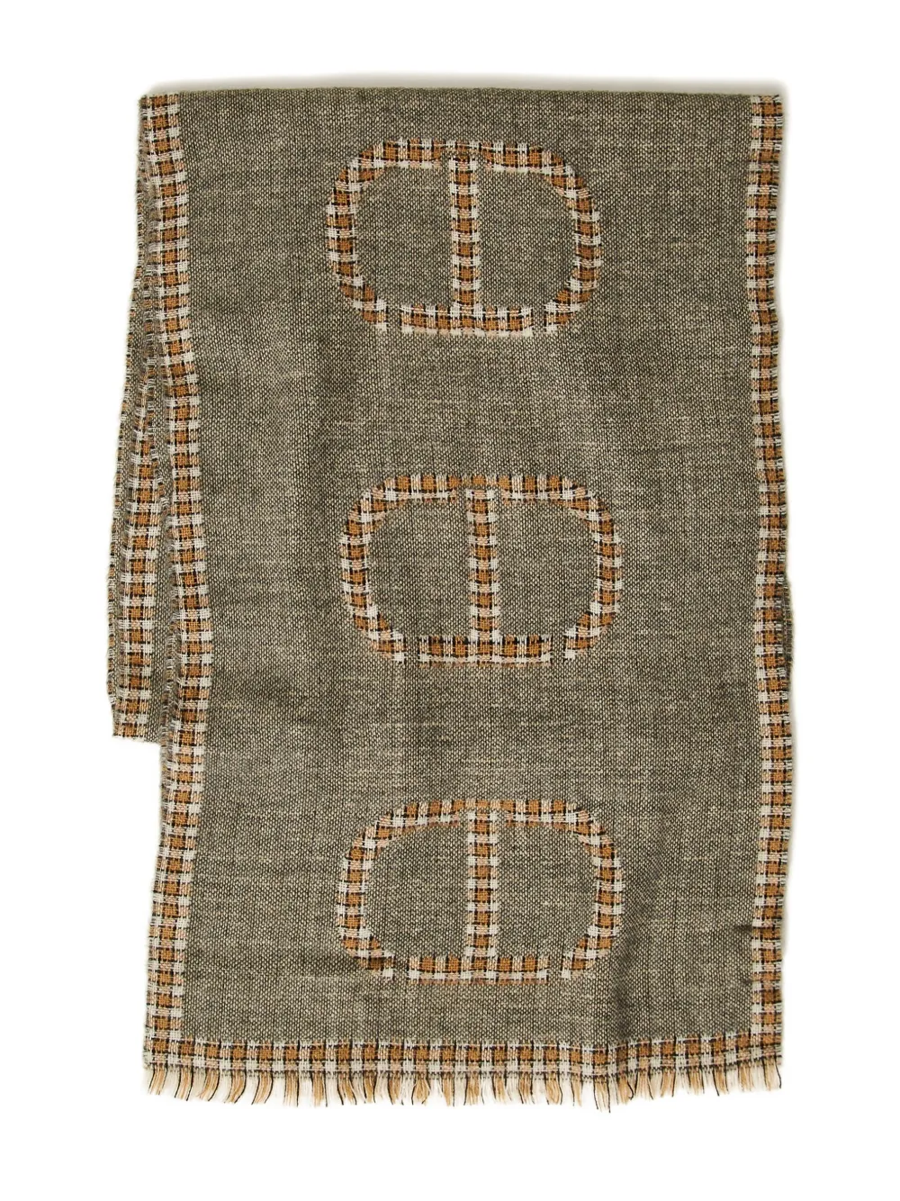 Шарф в клетку TWINSET, зеленый
Шарф в клетку TWINSET, зеленый