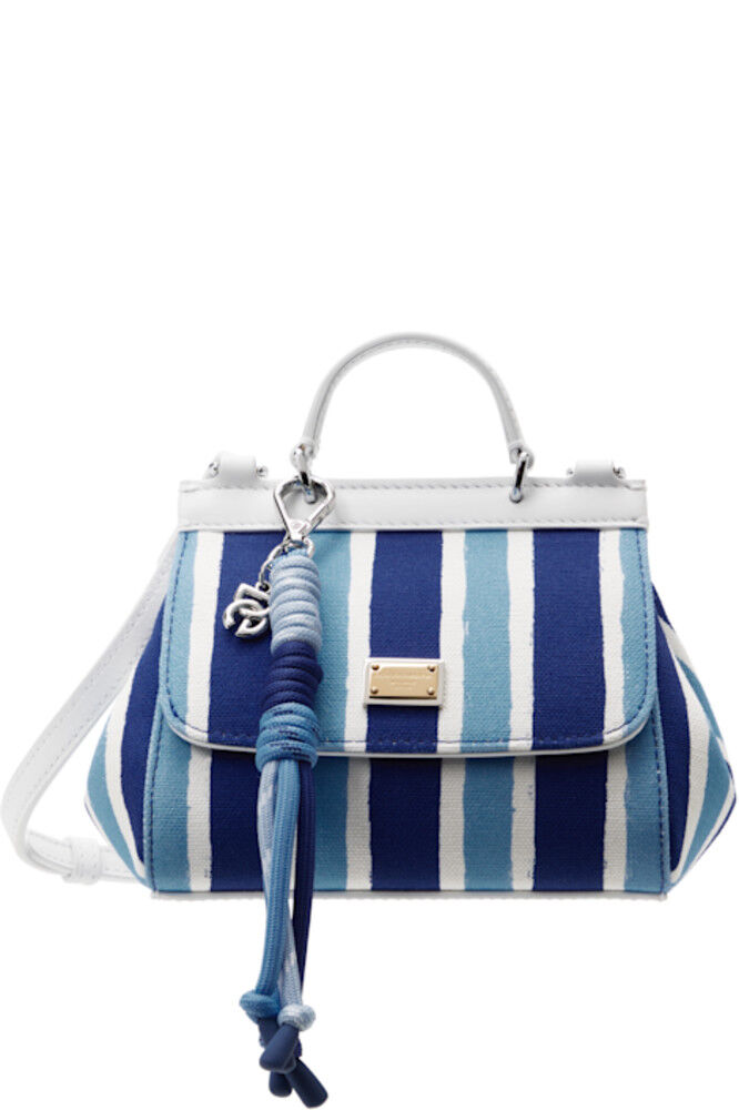 Детская синяя полосатая холщовая сумка Sicily через плечо Dolce&Gabbana
Детская синяя полосатая холщовая сумка Sicily через плечо Dolce&Gabbana