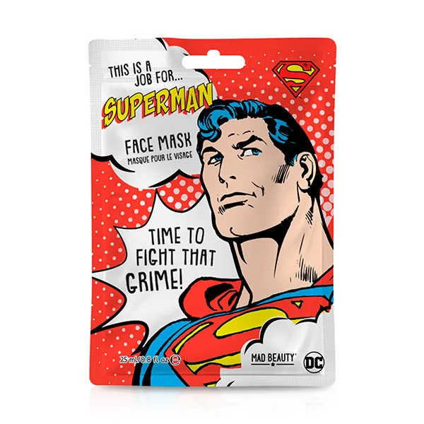 Увлажняющая маска для лица Mascarilla Superman Mad Beauty, 25 ml
Увлажняющая маска для лица Mascarilla Superman Mad Beauty, 25 ml