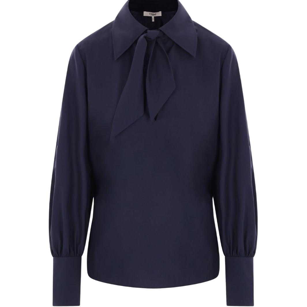 Хлопковая блузка Chloé, синий
Хлопковая блузка Chloé, синий