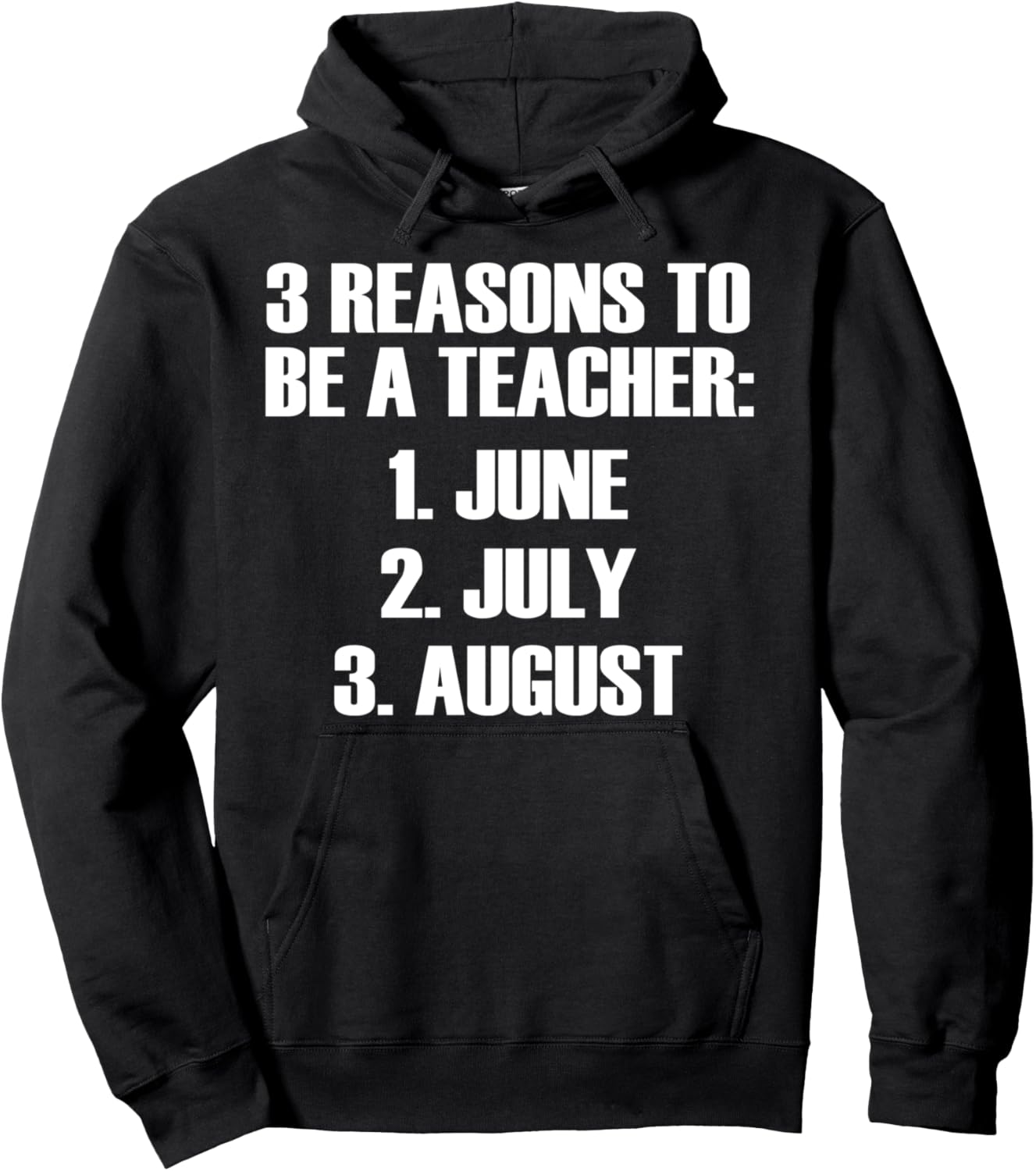 Забавная толстовка для учителей: 3 причины стать учителем 3 Reasons To Be A Teacher, черный
Забавная толстовка для учителей: 3 причины стать учителем 3 Reasons To Be A Teacher, черный
