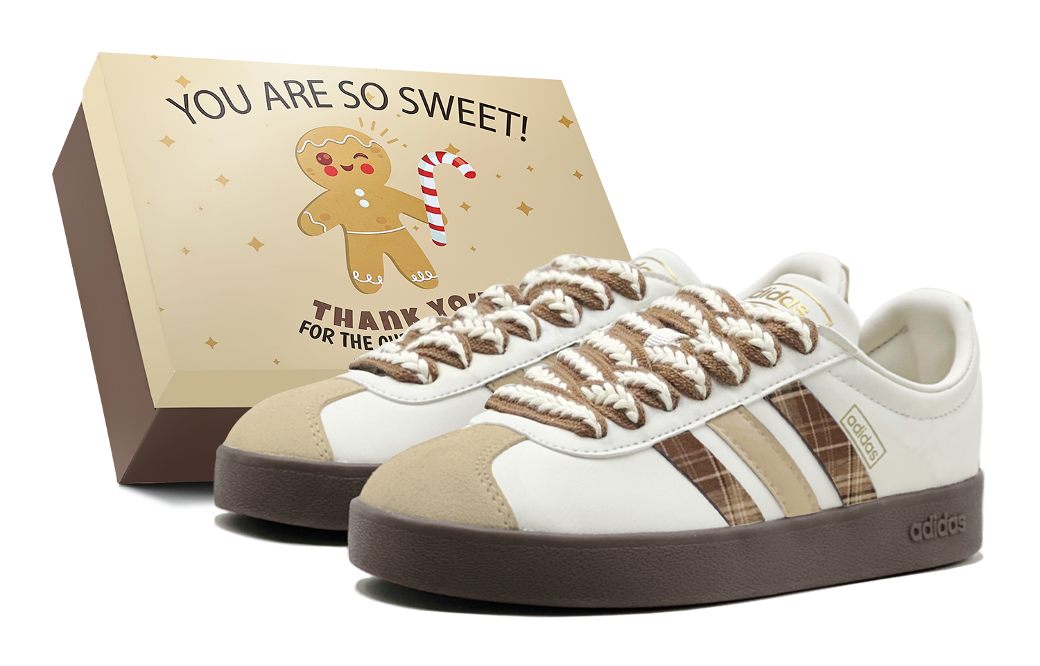 Adidas VL COURT 2.0 Classic Brown Plaid Star Trail, шотландский стиль, тонкая подошва, удобные универсальные низкие
Adidas VL COURT 2.0 Classic Brown Plaid Star Trail, шотландский стиль, тонкая подошва, удобные универсальные низкие