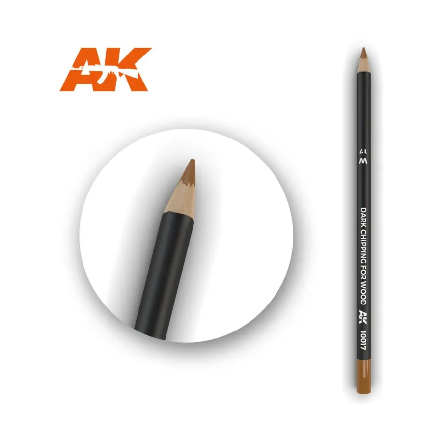 Карандаш для выветривания древесины с темными сколами, Weathering Pencils (AK-Interactive)
Карандаш для выветривания древесины с темными сколами, Weathering Pencils (AK-Interactive)