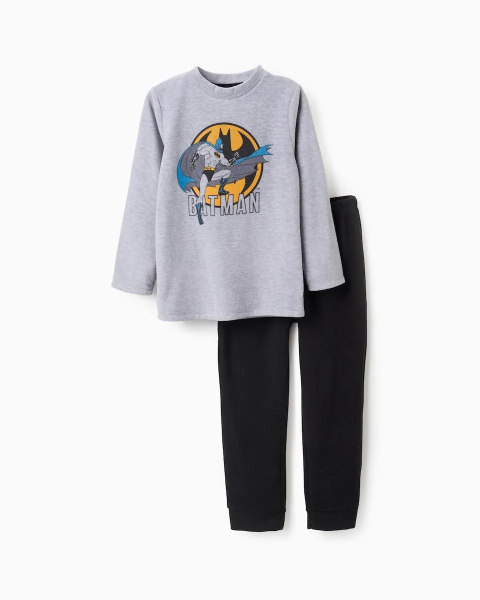 Пижама для мальчика с рисунком Бэтмена, из флиса Zippy, серый/черный
Пижама для мальчика с рисунком Бэтмена, из флиса Zippy, серый/черный