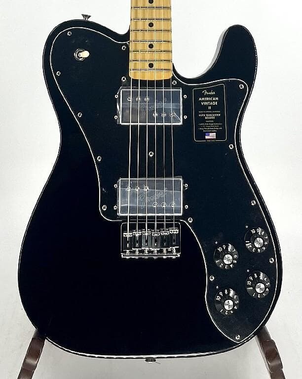 Электрогитара American Vintage II 75 Telecaster Deluxe Maple Neck Black Serial #: V14670
Электрогитара American Vintage II 75 Telecaster Deluxe Maple Neck Black Serial #: V14670