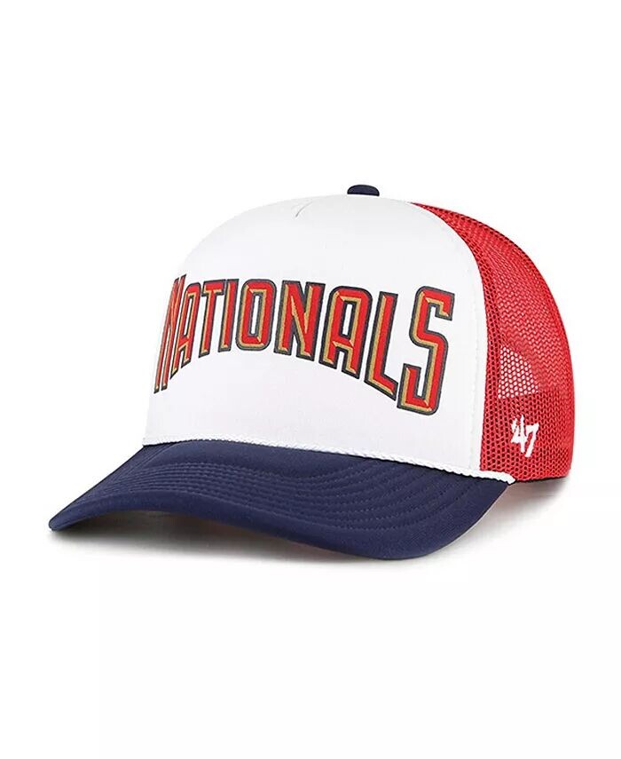 Мужская белая кепка из пеноматериала Washington Nationals с надписью Trucker Snapback '47 Brand
Мужская белая кепка из пеноматериала Washington Nationals с надписью Trucker Snapback '47 Brand
