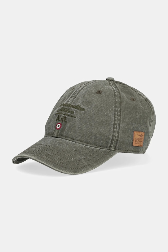 Хлопковая кепка с козырьком Aeronautica Militare, зеленый
Хлопковая кепка с козырьком Aeronautica Militare, зеленый
