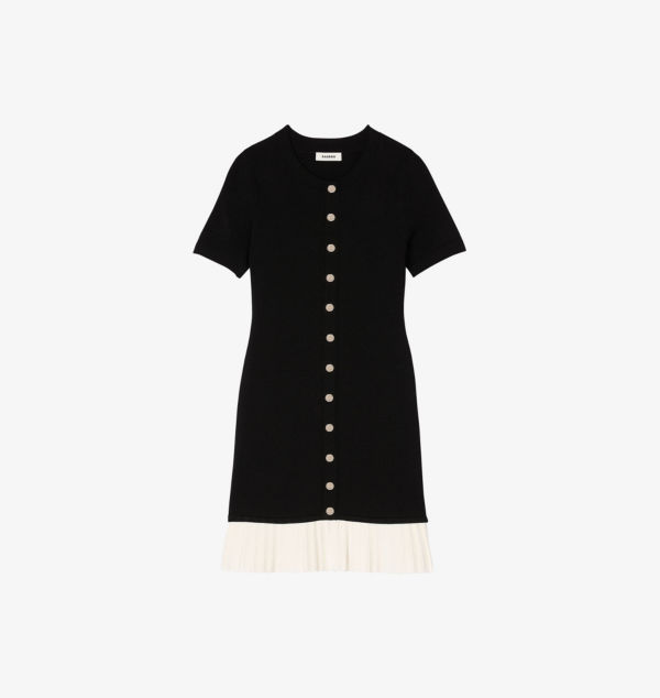 Трикотажное мини-платье с оборками Sandro, мультиколор
Трикотажное мини-платье с оборками Sandro, мультиколор