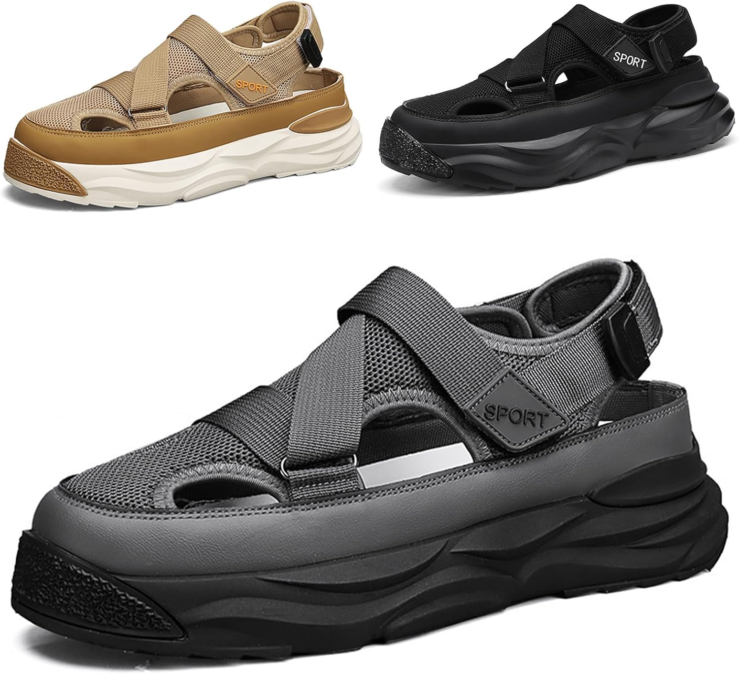 Мужские босоножки на сетке с крючком и петлей, плоские лоферы с регулируемой пряжкой, дышащие, стиль «рыбак», пляжные, повседневные, для активного отдыха, легкие, нескользящие, обувь для прогулок с открытым носком Crepuscute, серый
Мужские босоножки на сетке с крючком и петлей, плоские лоферы с регулируемой пряжкой, дышащие, стиль «рыбак», пляжные, повседневные, для активного отдыха, легкие, нескользящие, обувь для прогулок с открытым носком Crepuscute, серый