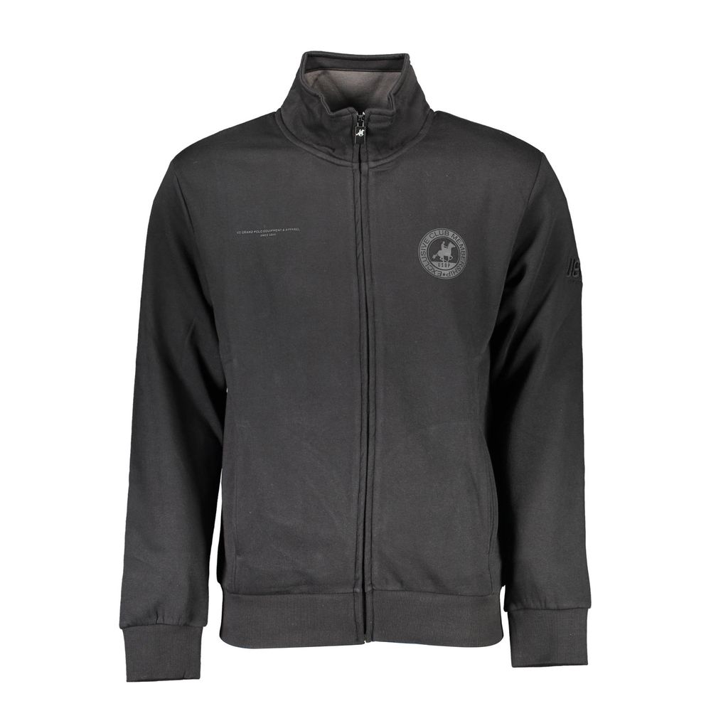 Черный хлопковый свитер U.S. Polo
Черный хлопковый свитер U.S. Polo