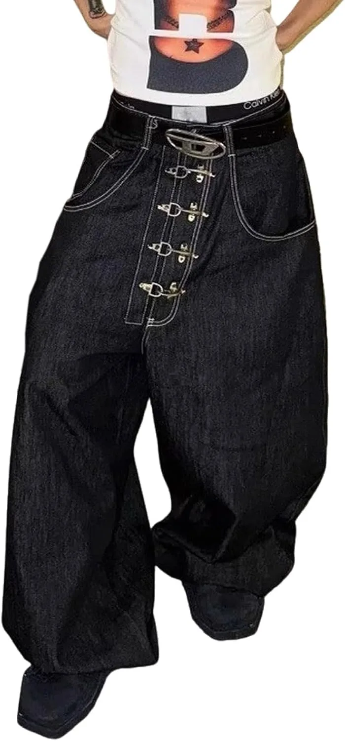 Мужские и женские черные готические Y2k оверсайз джинсы Harajuku Ethbox
Мужские и женские черные готические Y2k оверсайз джинсы Harajuku Ethbox