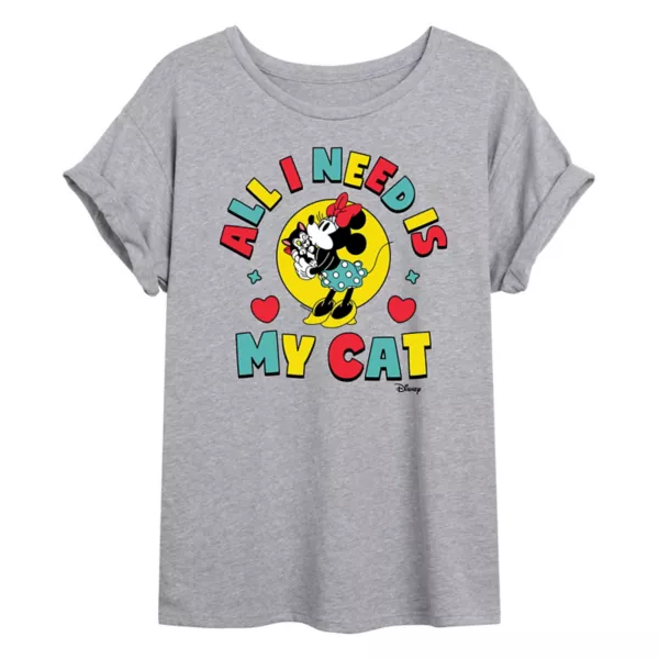 Футболка оверсайз с Минни Маус и Фигаро Джуниорс «Всё, что мне нужно — это мой кот» Disney, серый
Футболка оверсайз с Минни Маус и Фигаро Джуниорс «Всё, что мне нужно — это мой кот» Disney, серый
